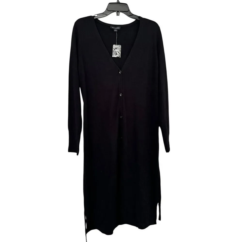 H by Halston Button Front Rib Cardigan - Size S - NWT